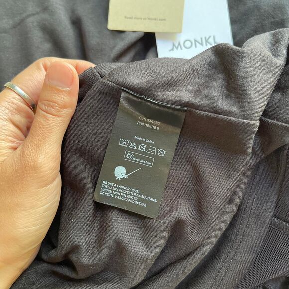 NWT Monki Black Mesh Ruffle Detail Midi Dress Whimsygoth Y2K Goth Size XS - Picture 10 of 11